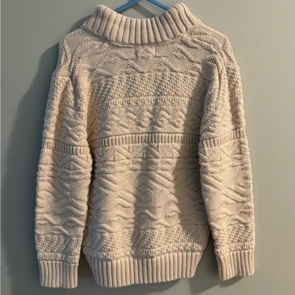 Cat & Jack Cream Cable Knit Sweater - Picture 2 of 3